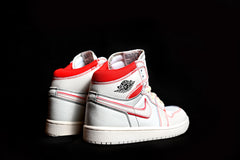 Air Jordan 1 Mid SE  Smoke Off White/ Red Stitch