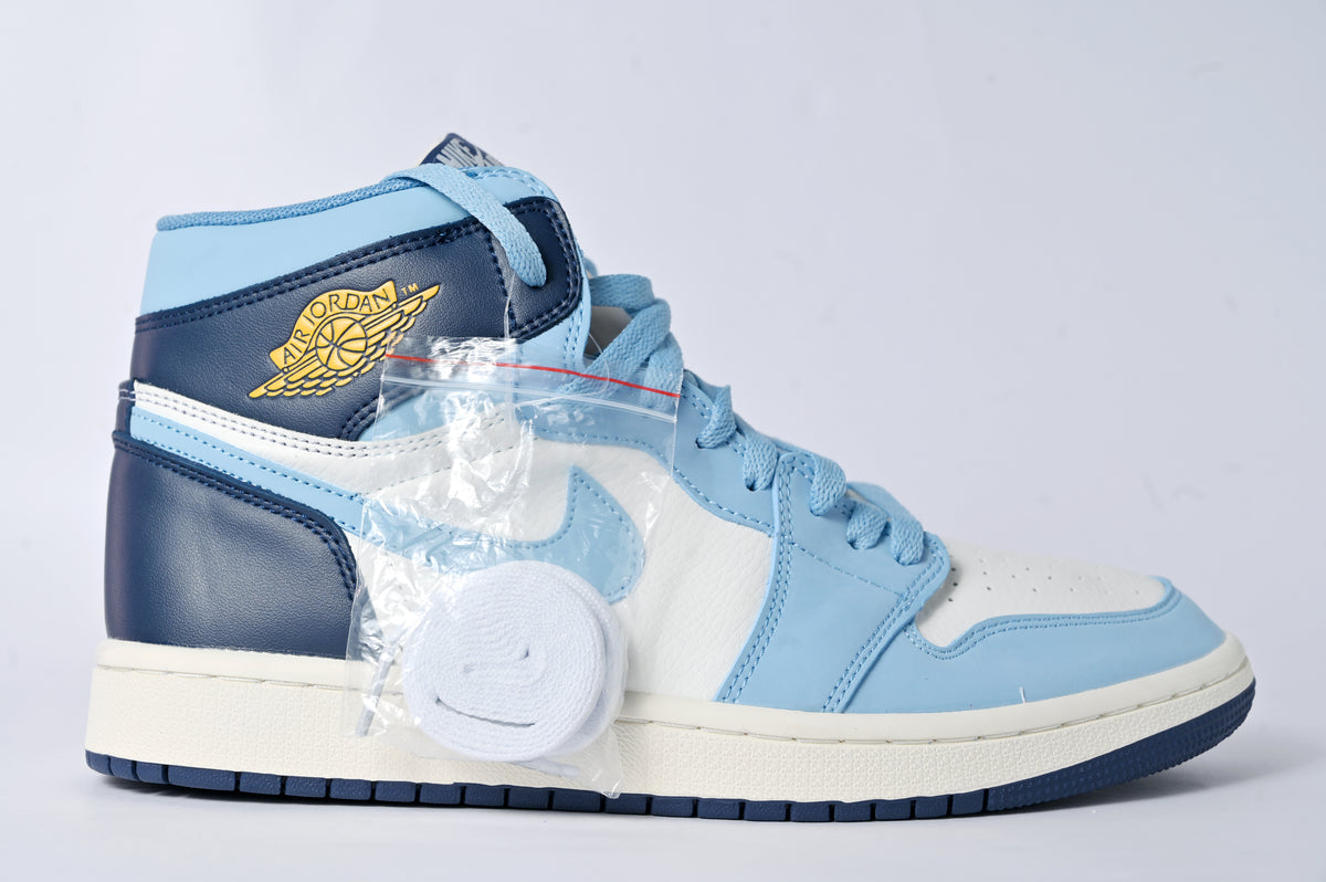 Nike Air Jordan 1 "Obsidian" Sneakers - Light Blue and White