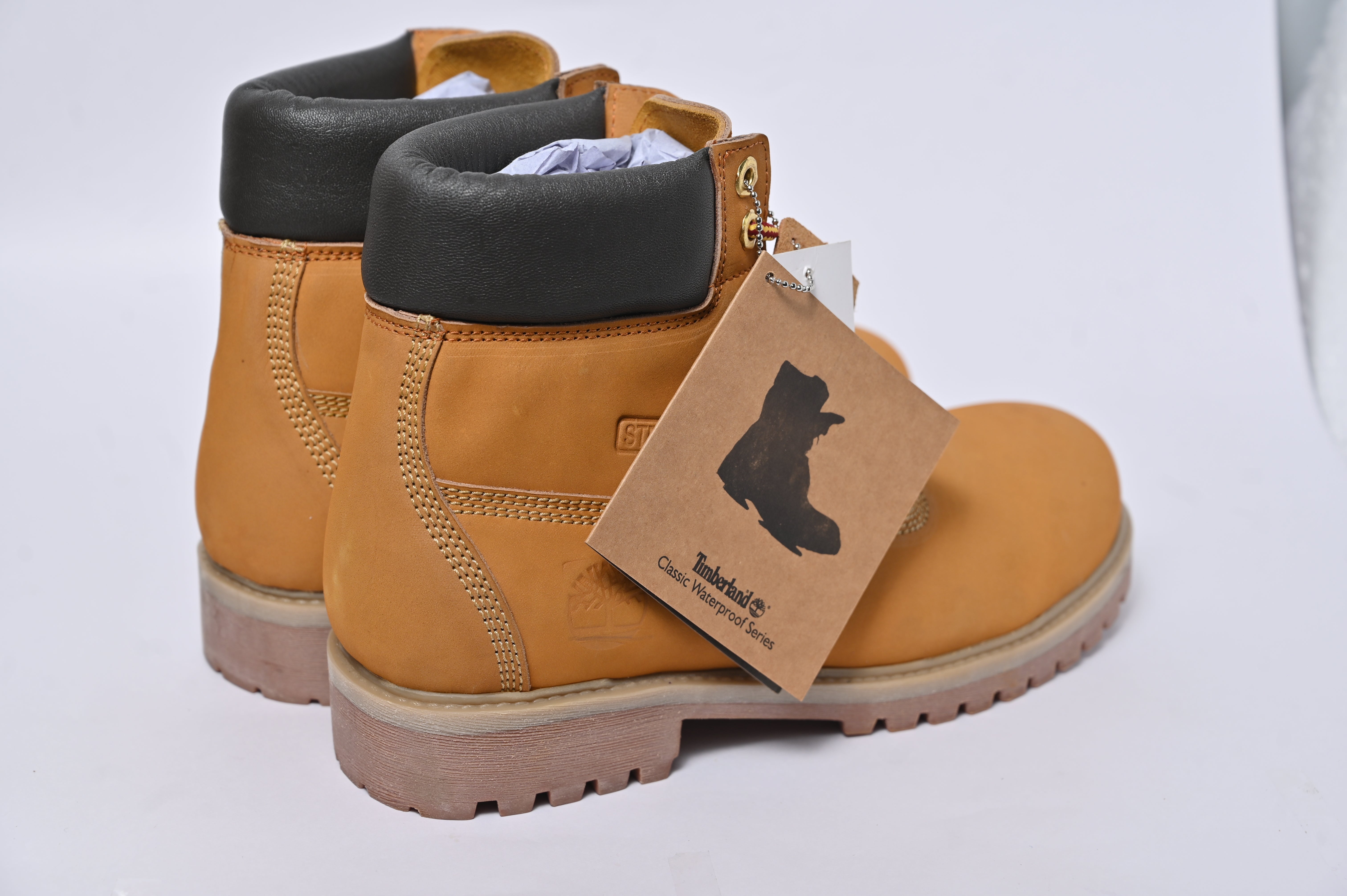 Tan Timberland Boots " Steel Toe "