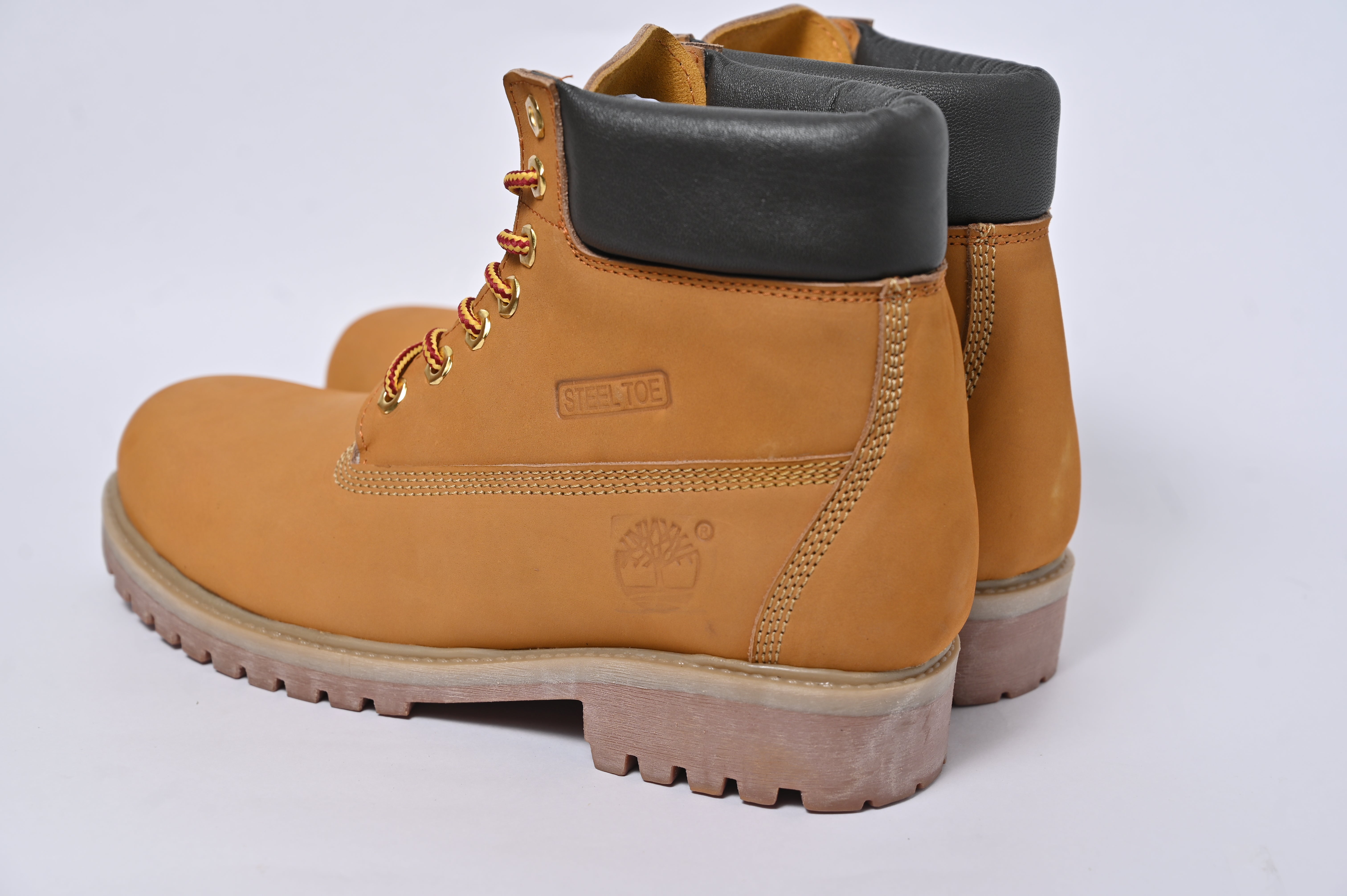 Tan Timberland Boots " Steel Toe "
