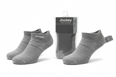 Jockey Pop Colour Compact Cotton Stretch Ankle Socks (Pack of 1) gray